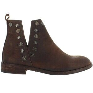 Musse & Cloud Roaster Brown Studded Ankle Boots Size 7 $199 Cowgirl Southwest